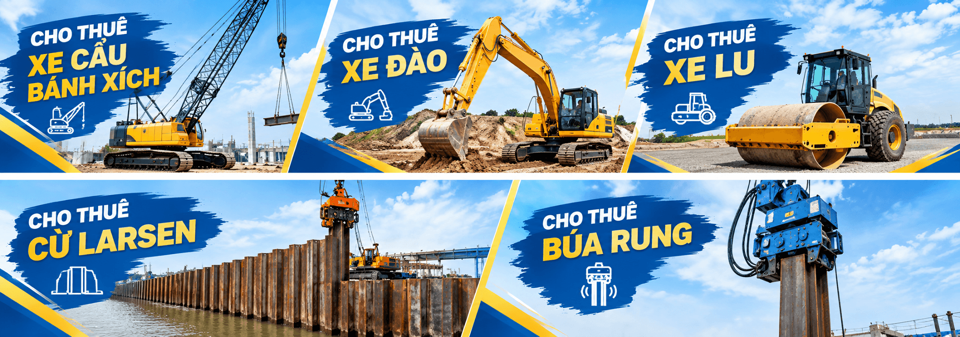 Cho thuê thiết bị công trình cầu đường