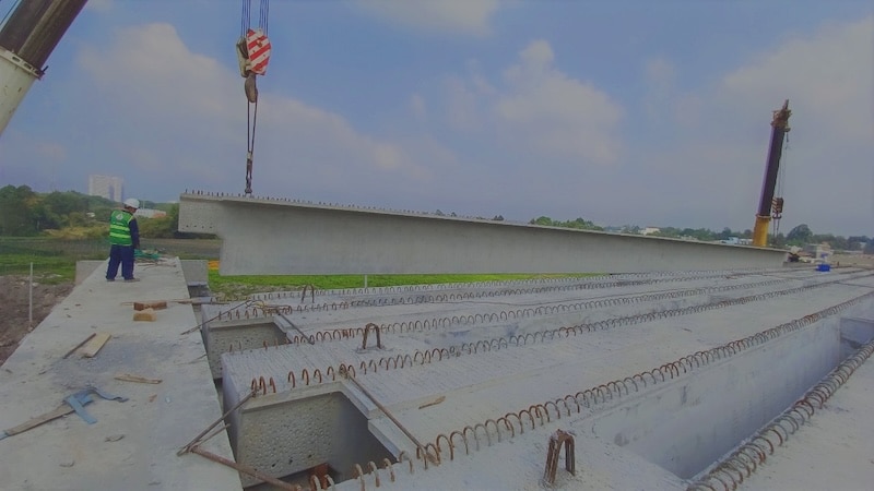 Căn chỉnh dầm và chống lật tạm thời dầm Super T