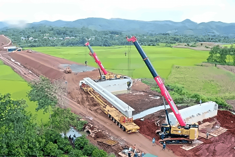 Cẩu dầm, hoàn thiện và lưu trữ