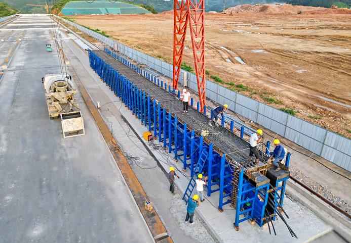 Chuẩn bị thi công dầm Super T