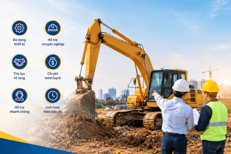 Vì sao nên thuê xe đào, máy xúc đào tại Xây dựng Phát Đạt?